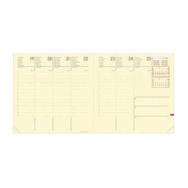 QUO-VADIS Agenda Silk Exec.Prest.ML 2024 905481Q 1W/2S, grün 16x16cm