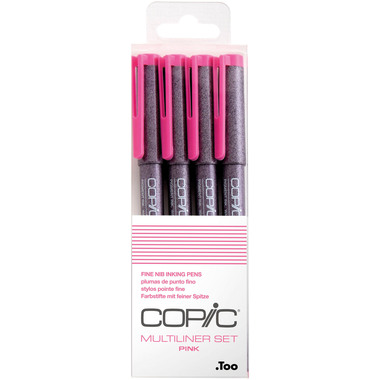 COPIC Multiliner 22075622 Pink Set, 4 pcs. ass.