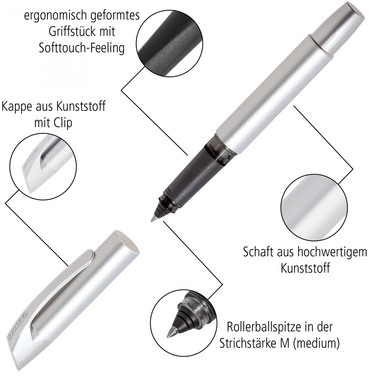 ONLINE Cartouche Rollerball 0.7mm 61152/3D Soft Black