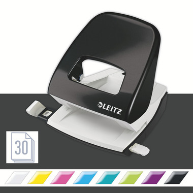 LEITZ Perforateur/Agrafeuse WOW 5095-10-95 noir, Bundle