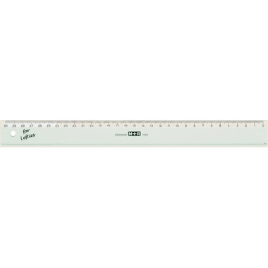 M+R Flachlineal 16cm 11160090 transparent