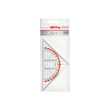 ROTRING Geo - Dreieck Centro 16cm S0237630 transparent