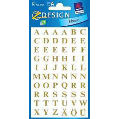 Z-DESIGN Letters gold 3727 7.5mm, Times Bold 120 St.