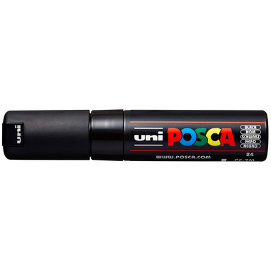 UNI-BALL Posca Marker 4.5-5.5mm PC-7M BLACK schwarz, Rundspitze