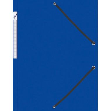 BÜROLINE Gummibandmappe A4 614494 blau, Kunststoff