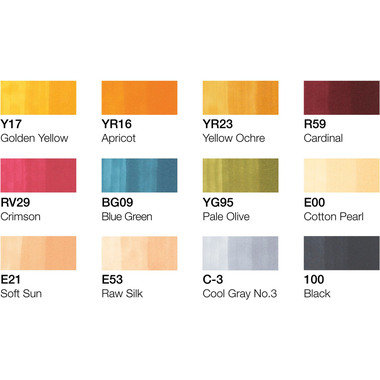 COPIC Marker Ciao 22075712 12 pz. Set school uniforms
