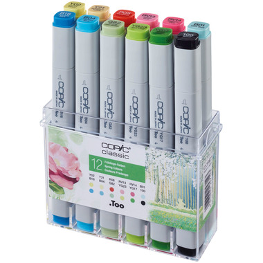 COPIC Marker Classic 20075706 spring colours, 12 pz.