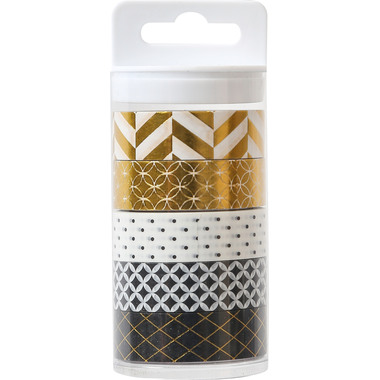 MAREIN Washi Tape Set 6 4085.113 15mmx5m, 5 Stück