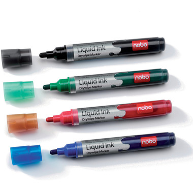 NOBO Liquid Ink Marker Blister 1901077 6 Farben