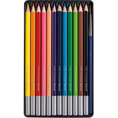 PELIKAN Crayons aquarelle avec brosse 700672 12 couleurs