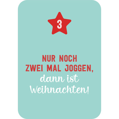 ARS EDITION Adventskalender 135419 Christmas Fitness
