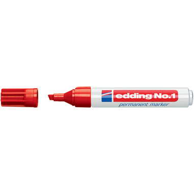 EDDING Permanent Marker No. 1 1-5mm 1-2 rot