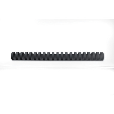 GBC Baguettes de reliure 25mm A4 4028182 noir, 21 anneaux 50 pcs.