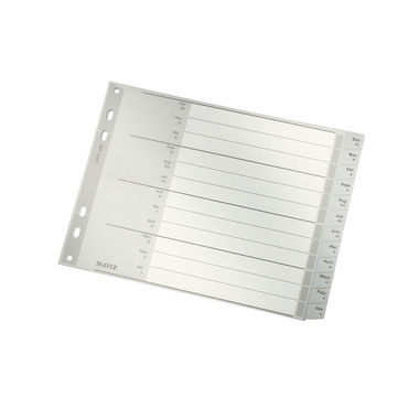 LEITZ Register PP 12880085 Dez-Jan. grau