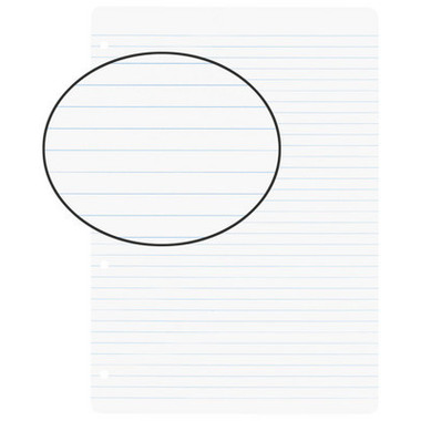 BIELLA Einlageblatt 45044100U weiss,liniert, 4 Loch 100 Bl.