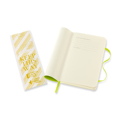 MOLESKINE Carnet SC Pocket/A6 850987 en blanc,lime,192 p.