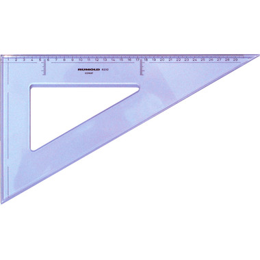 RUMOLD Zeichendreieck 29cm 6232 60° farbig/transp.