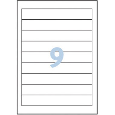 AVERY ZWECKFORM Rückenschild Ordner 28x143mm 32242Z weiss 225 Stück/25 Blatt