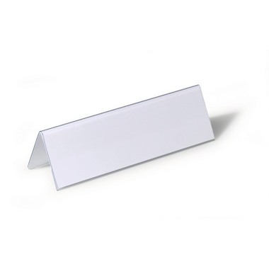 DURABLE Tischnamensschild Dachform 8052/19 transp., 61/122x210mm 25 Stk.
