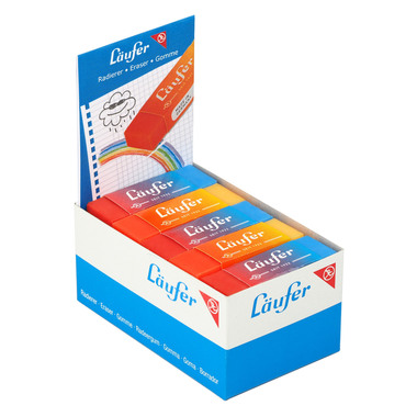 LÄUFER Gomme Plast 65x21x12mm 12005 couleurs ass.