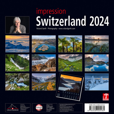 CALENDARIA Impression Switzerland 2024 43494641 D/F/I/E, 30x30cm