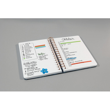 JOLIE Spiral-Notizbuch Brush Marks JN611 punktkariert, 240 S., A5