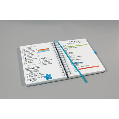 JOLIE Spiral-Notizbuch Lig. Rainbow JN650 blanko, 240 S., bunt, A5
