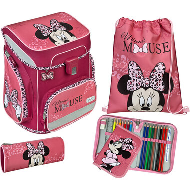SCOOLI Schulthek-Set EasyFit MIUW8255 Minnie Mouse 5-teilig