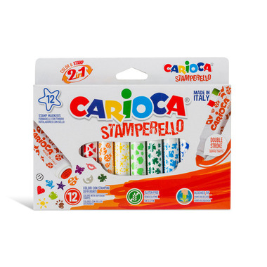 CARIOCA Fasermaler Stamperello 3416 ass. 12 Stück