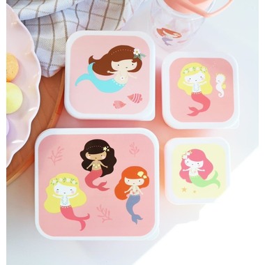 ALLC Lunch Box Mermaids SBSEME40 pink 18x6x12cm