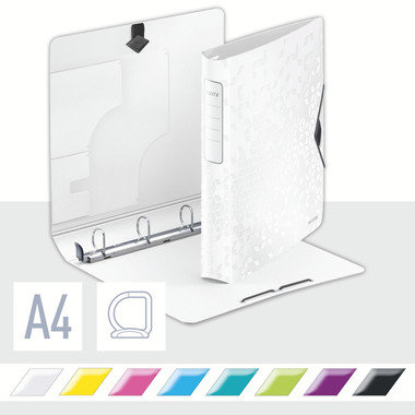 LEITZ Class. à anneaux active WOW A4 4240-00-01 blanc 30mm