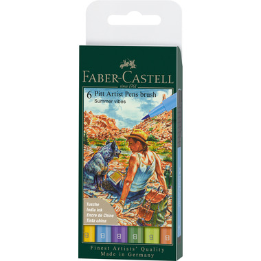 FABER-CASTELL Artist Pen Tuschestift 167178 Summer vibes 6 Stk.