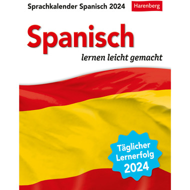 HARENBERG Abreisskalender Spanisch 2111100 DE, 12,5 X 16cm 2024