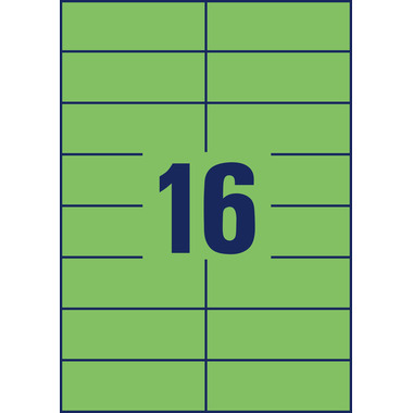 AVERY ZWECKFORM Etichette 105×37mm 3454 verde 1600 pezzi