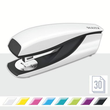 LEITZ Locher/Hefter WOW 5095-10-01 weiss, Bundle
