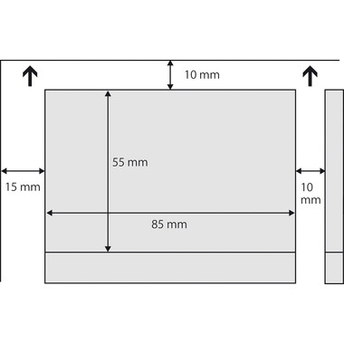 SIGEL Visitenkarten 85x55mm LP798 weiss, 225g 100 Stück