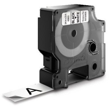 DYMO Ruban D1 noir/blanc S0720830 19mm/7m