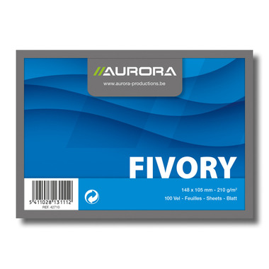 AURORA Karteikarten blanko A6 42710 weiss 100 Stück