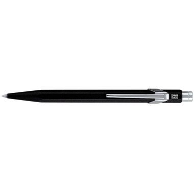 CARAN D'ACHE Kugelschreiber 849 Metall 849.009 schwarz, refill, Schrift blau