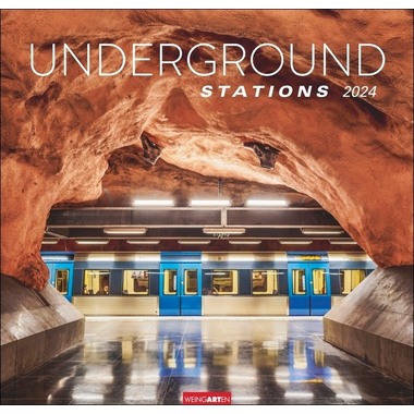 WEINGARTEN Kalender Underground St. 2024 3312235 48x46cm, DE ENG