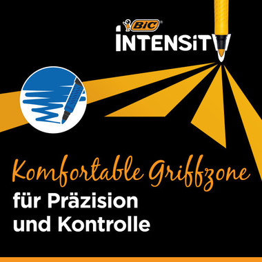 BIC Fineliner Intensity 0.7mm 977891 ass. 12 Stück