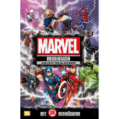 CARLSEN Adventskalender 512331 Marvel Minibücher