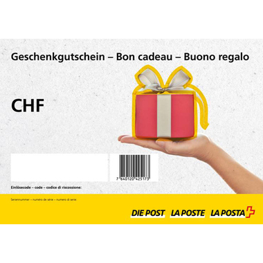 Geschenkgutschein Post free