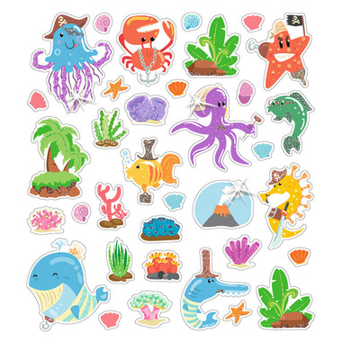 URSUS Glitzer-Sticker FUN Mot. 02 59540002F 138 Sticker