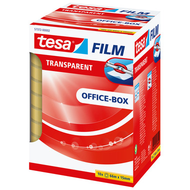 TESA Klebeband transp.Box 66mx15mm 573720000 10 pcs.