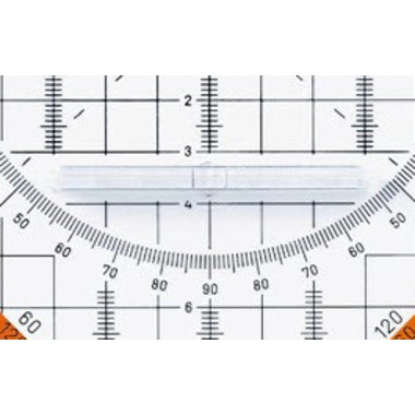 ROTRING Geo-Dreieck Centro 20cm S0903950 transparent, mit Griff