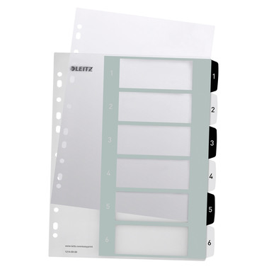 LEITZ Répertoires WOW P A4 1214-00-00 noir/blanc 6 comp.