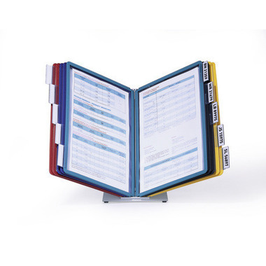 DURABLE Displaysystem VARIO Table 10 557000 farbig, 10 Sichttafeln A4