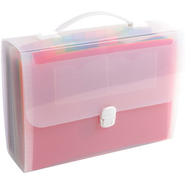 EXACOMPTA Fächermappe Crystal A4 55698E transparent, 24-teilig