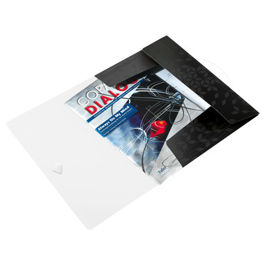 LEITZ Pochettes à élastique WOW A4 4599-00-95 noir 150 feuilles